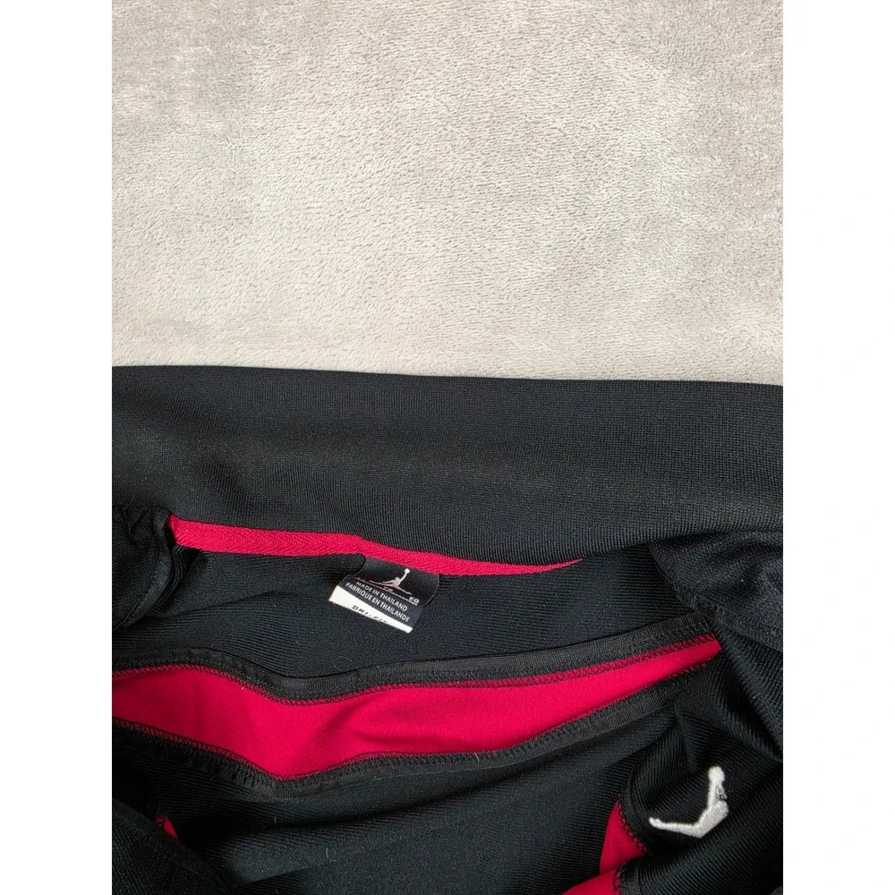 Jordan Track Jacket Mens XL Black Red Jumpman Dri-Fit Full Zip Athletic